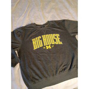 Michigan Wolverines Big House Football Sweatshirt XL Crew Neck